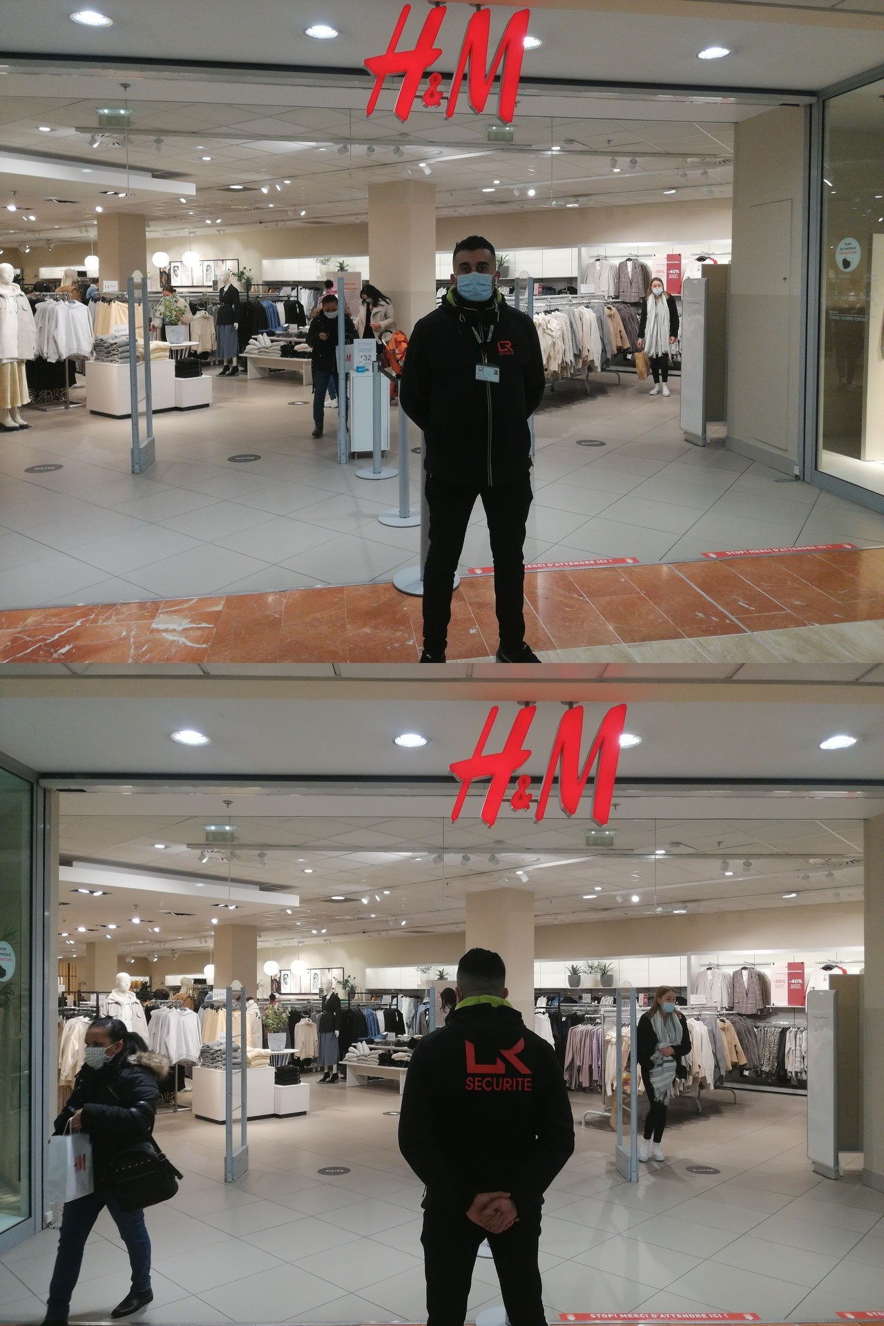 Agent de sécurité à H&M